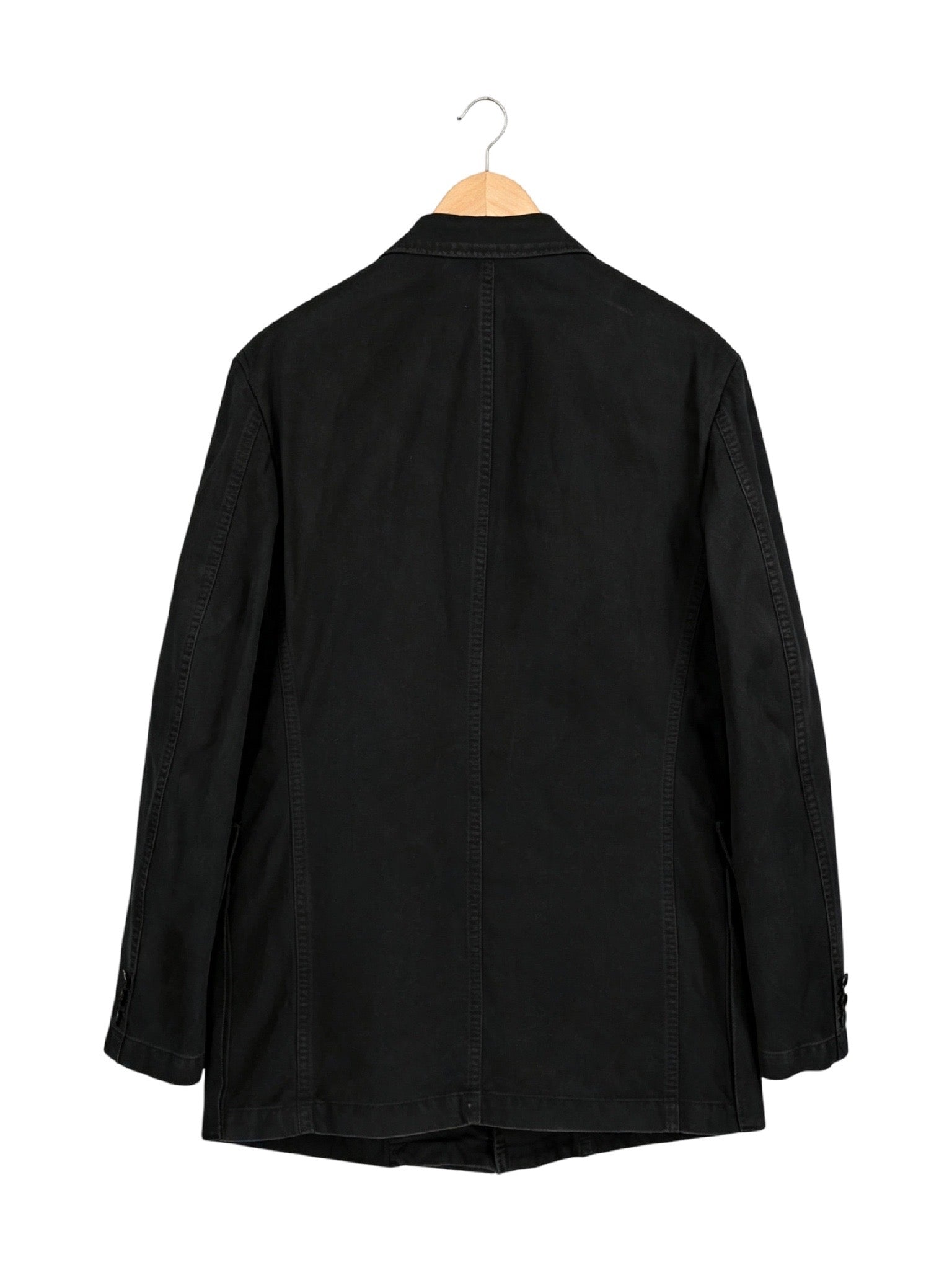 Y's BANG ON! 2022AW pigment army cords double body jacket - back view on hanger