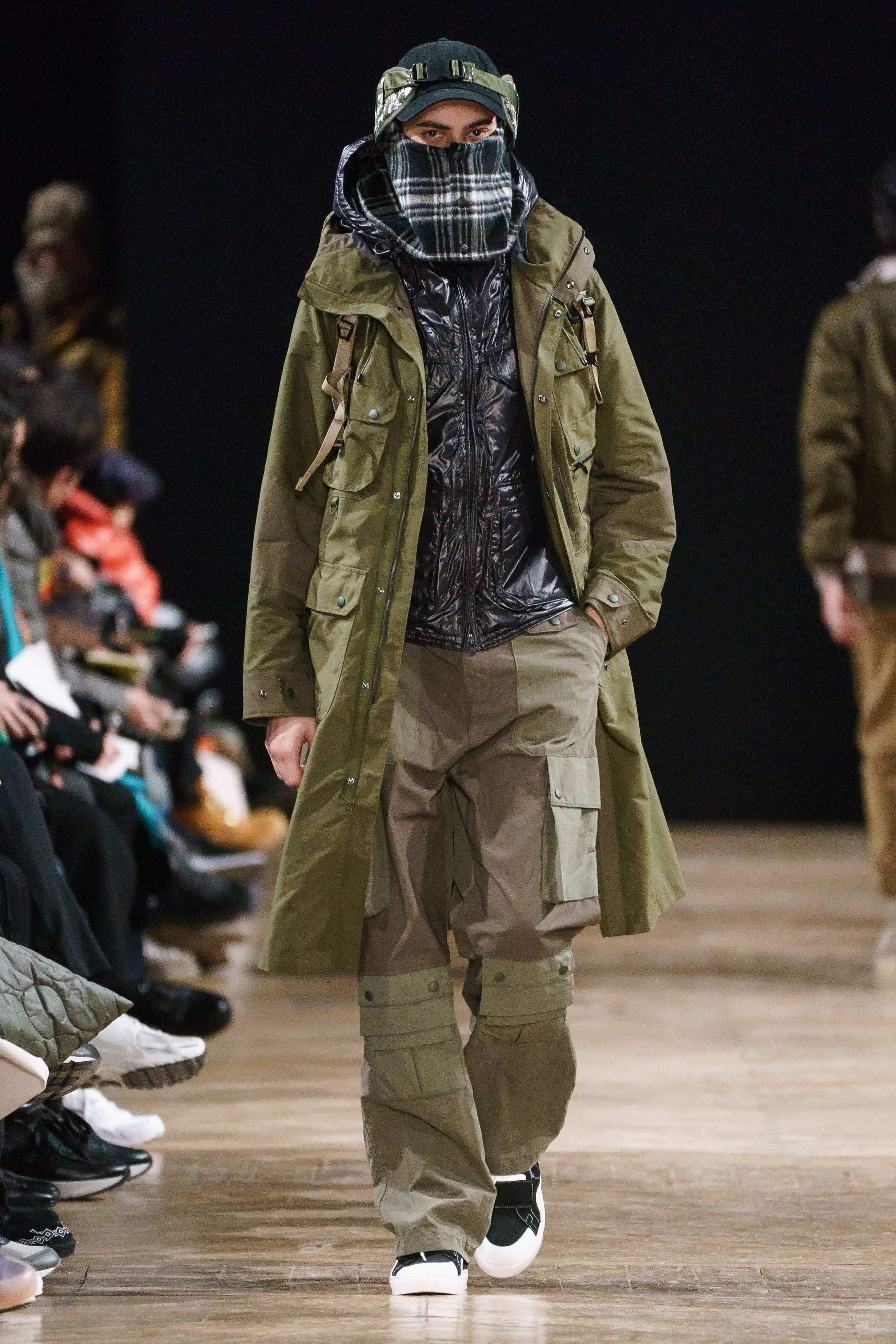 White Mountaineering 2019AW Runway Contrasted Cargo Pants
