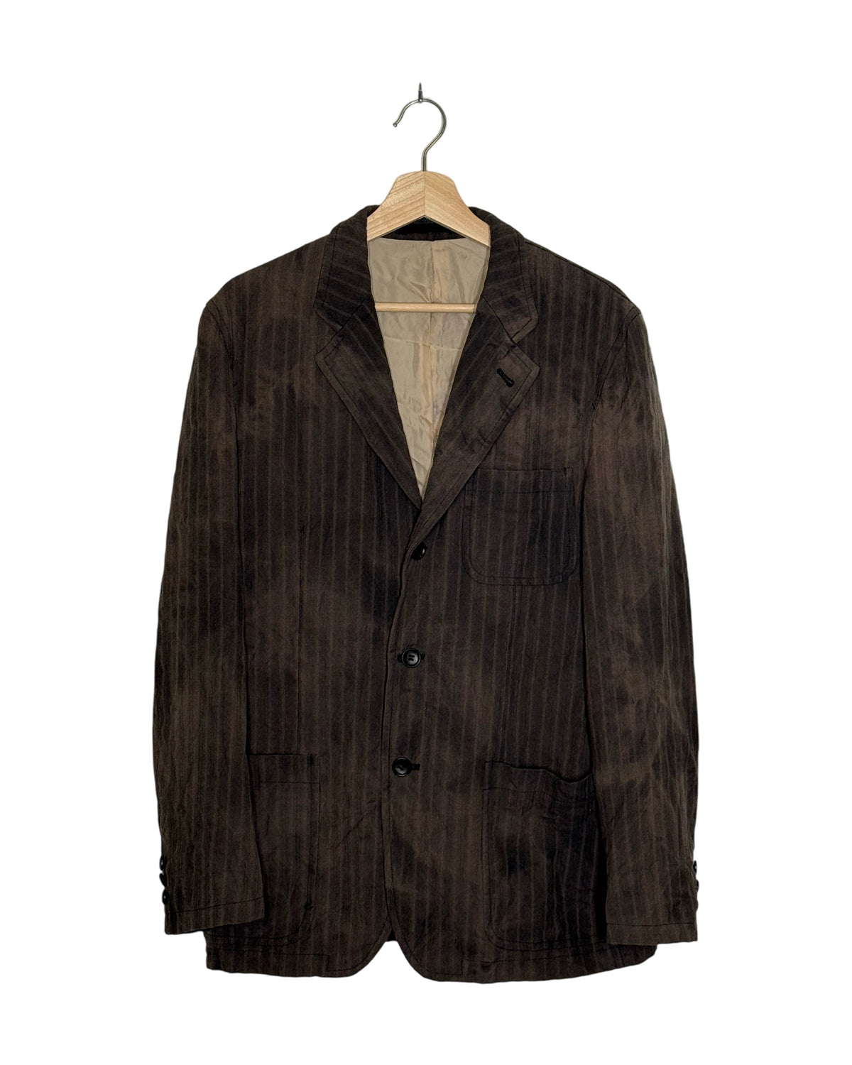 Comme Des Garcons Homme 2004AW Tie-Dye Distressed Blazer