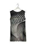 Issey Miyake Pleats Please 2017SS Motion Dress Line Printed Sleeveless Shirt