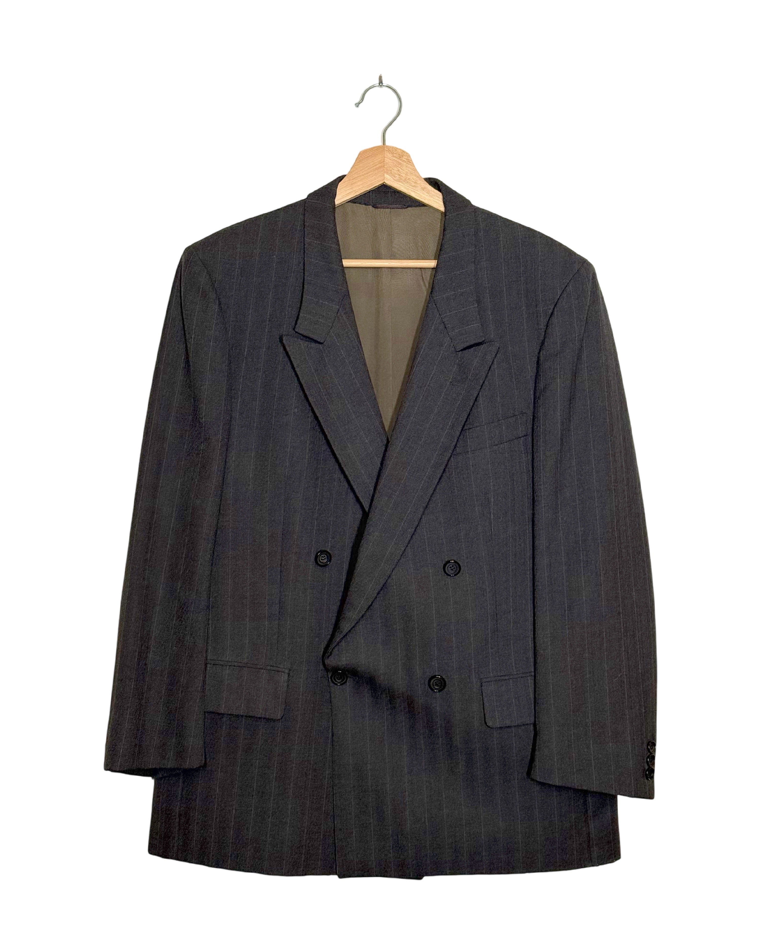 Givenchy Vintage Pinstripe Double-Breasted Wool Blazer