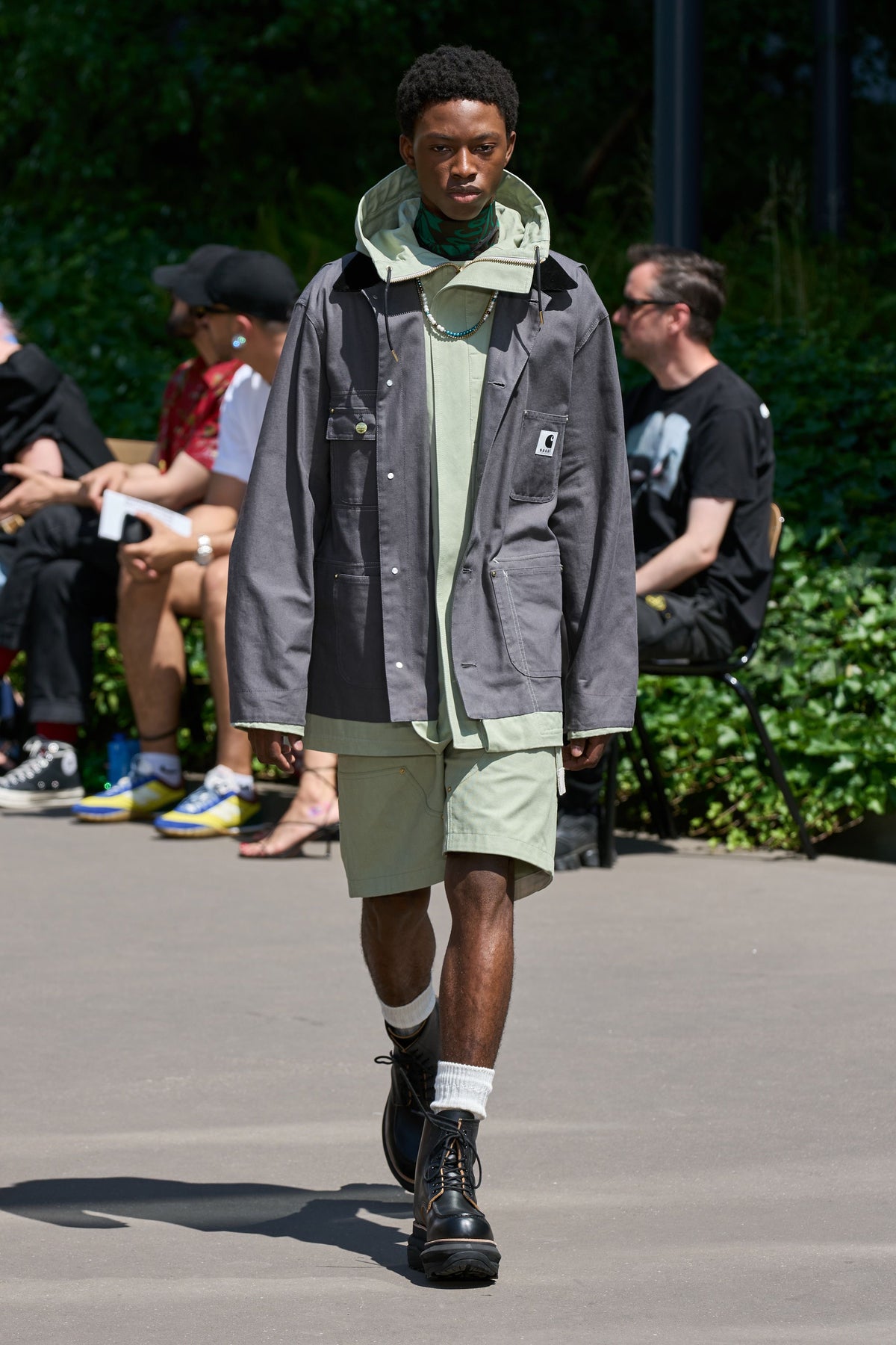 Sacai x Carhartt WIP 2024SS Runway Reversible Duck Coat