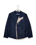 Yohji Yamamoto 2012SS Runway Deconstructed Raw-Edges Blazer