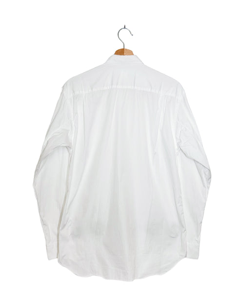 Comme des Garcons Shirt 2022AW metal ring cut-out shirt - back view on hanger