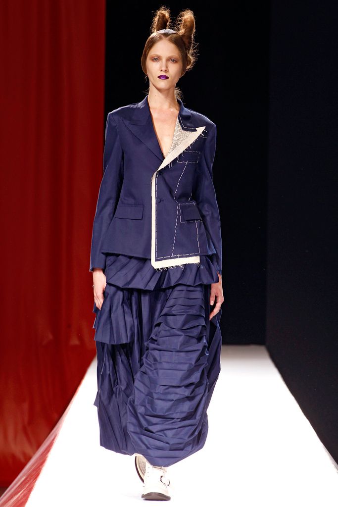 Yohji Yamamoto 2012SS Runway Deconstructed Raw-Edges Blazer