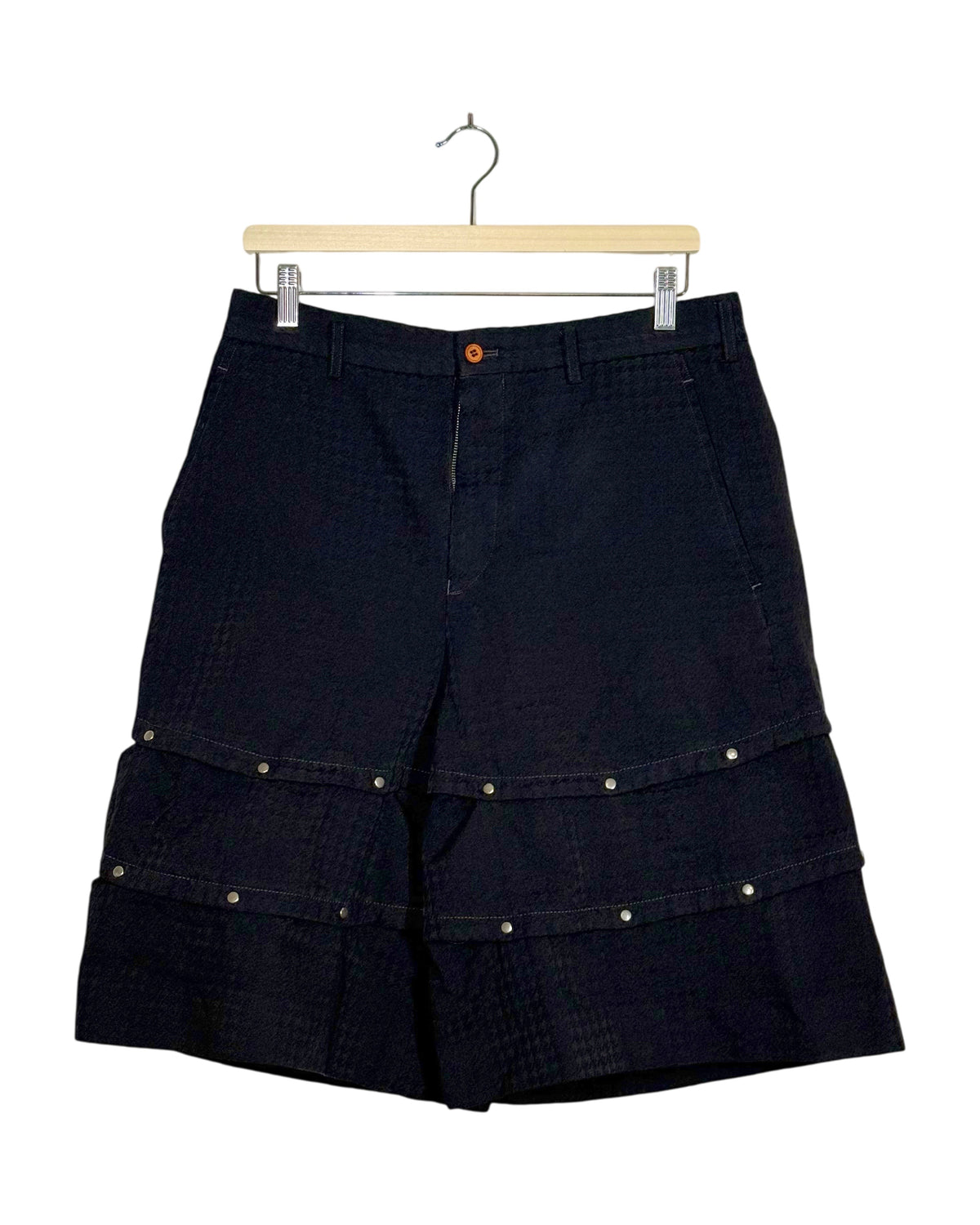 Comme Des Garcons Homme Plus 2016AW Runway Armour of Peace Riveted Panel Shorts