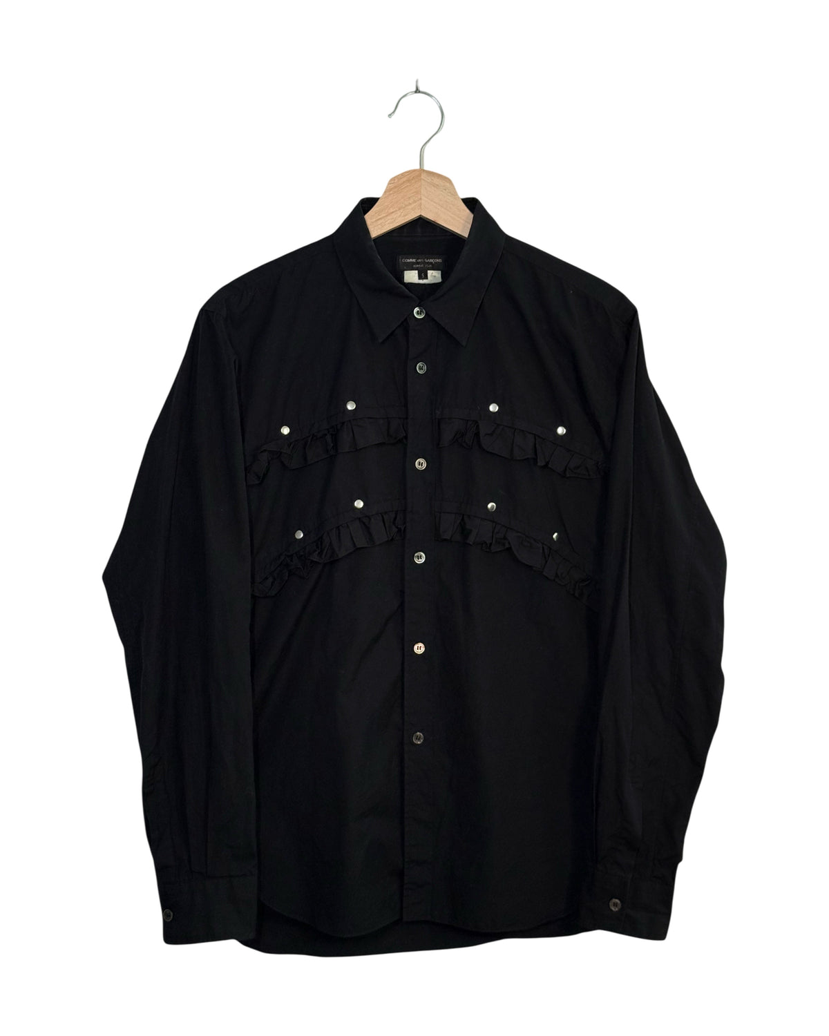 Comme Des Garcons Homme Plus 2016AW Armour of Peace Riveted Ruffle Shirt
