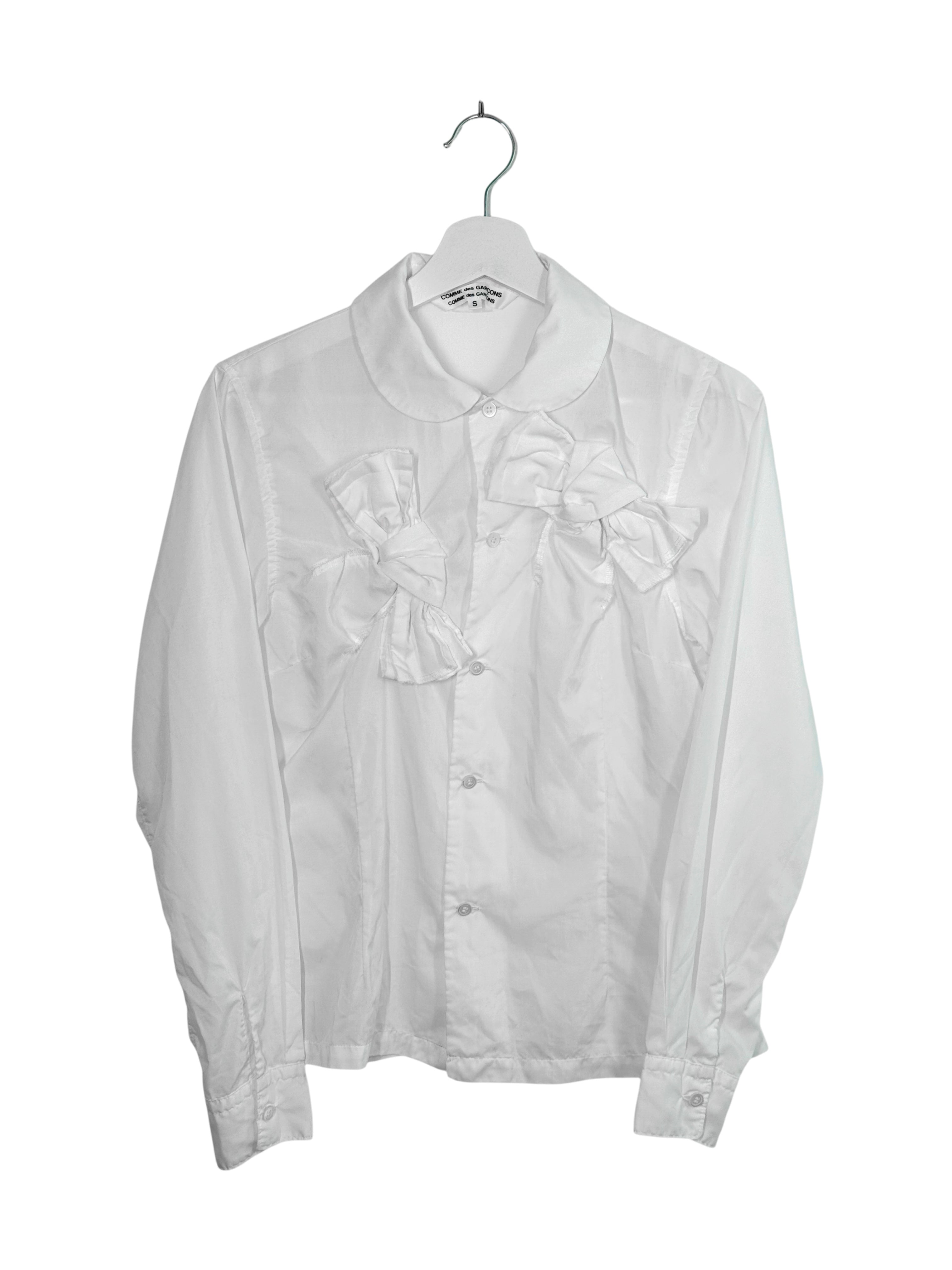 Comme des Garcons Comme des Garcons 2014AW Runway Double Bowties Long Sleeves Shirt