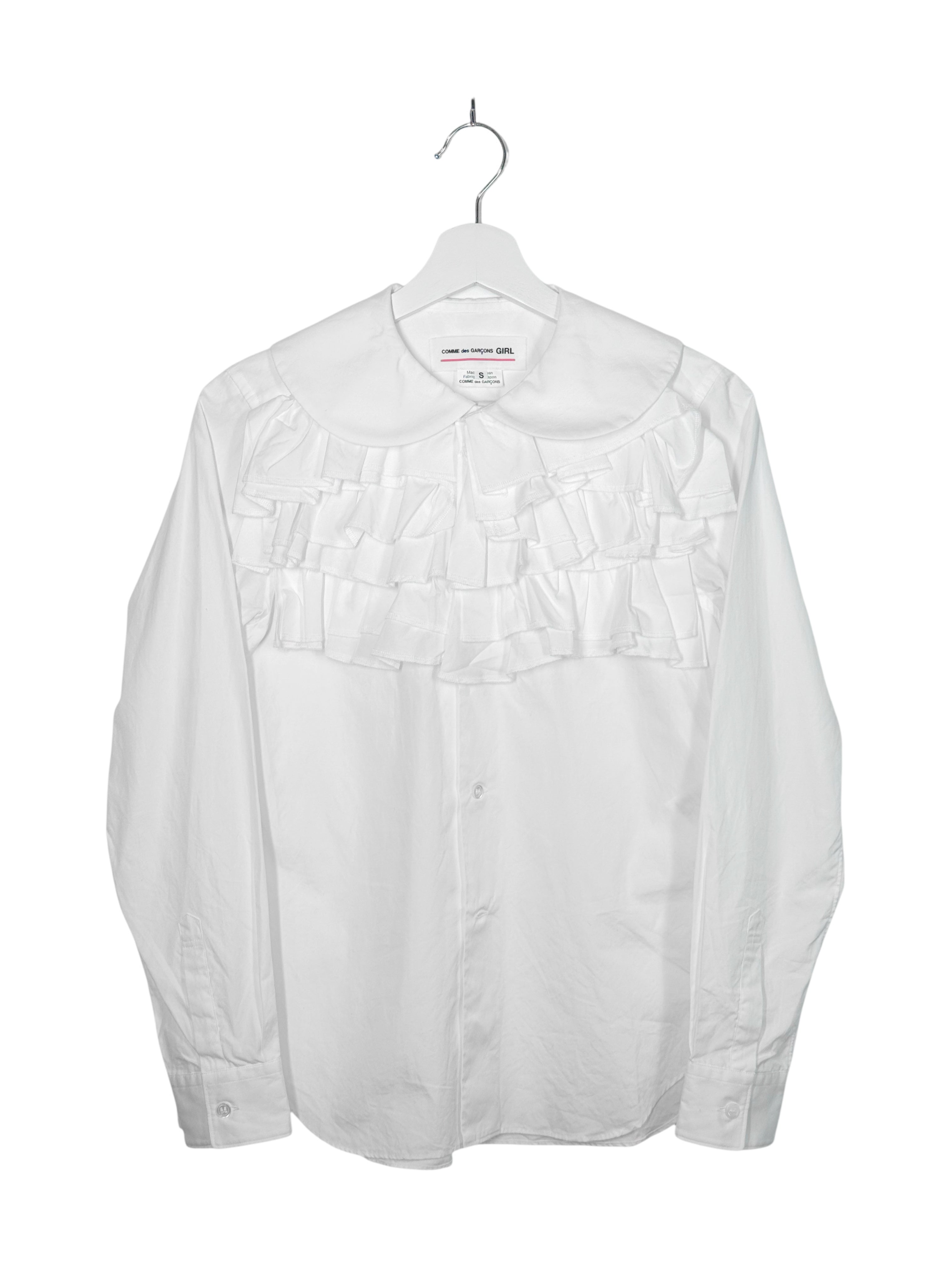 Comme Des Garcons Girl 2019AW Layered Ruffle Peter Pan Shirt