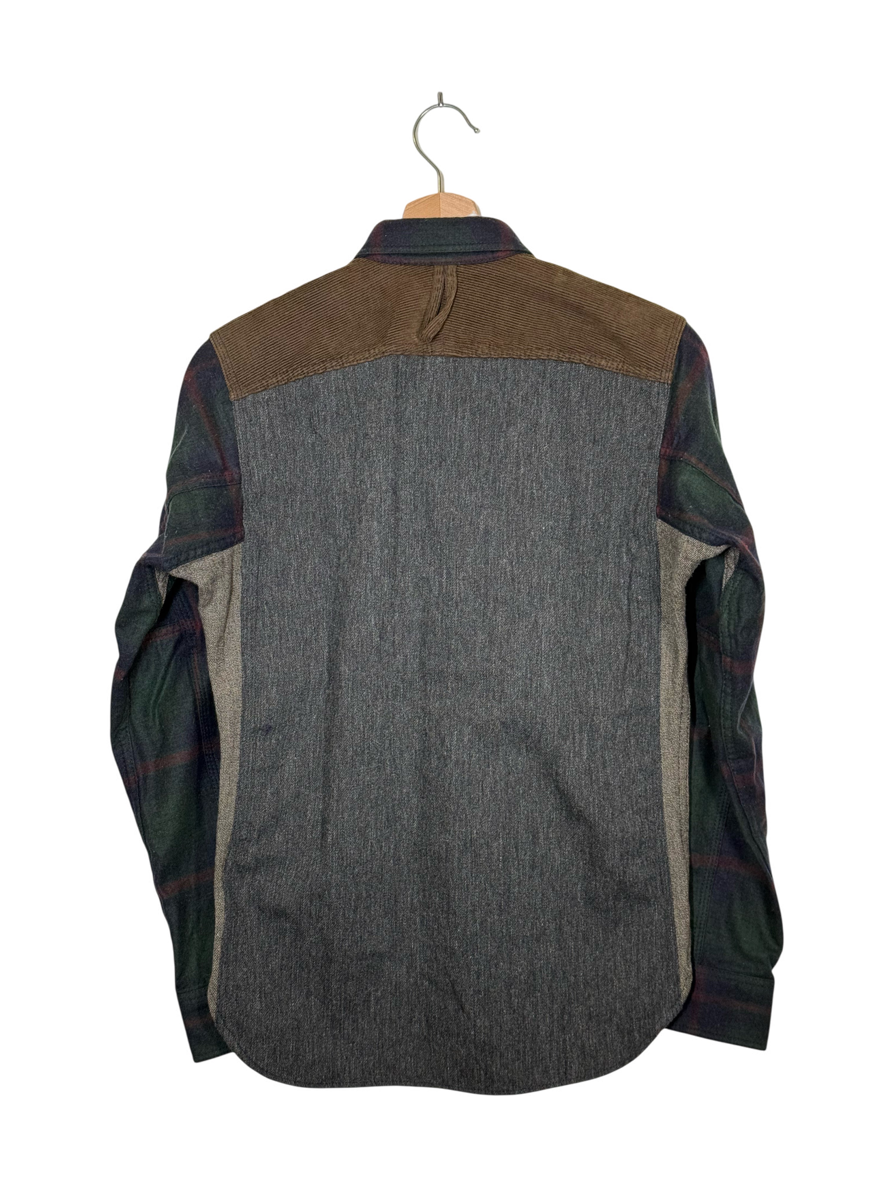 Junya Watanabe MAN 2012AW Runway Wool Patchwork Work Shirt