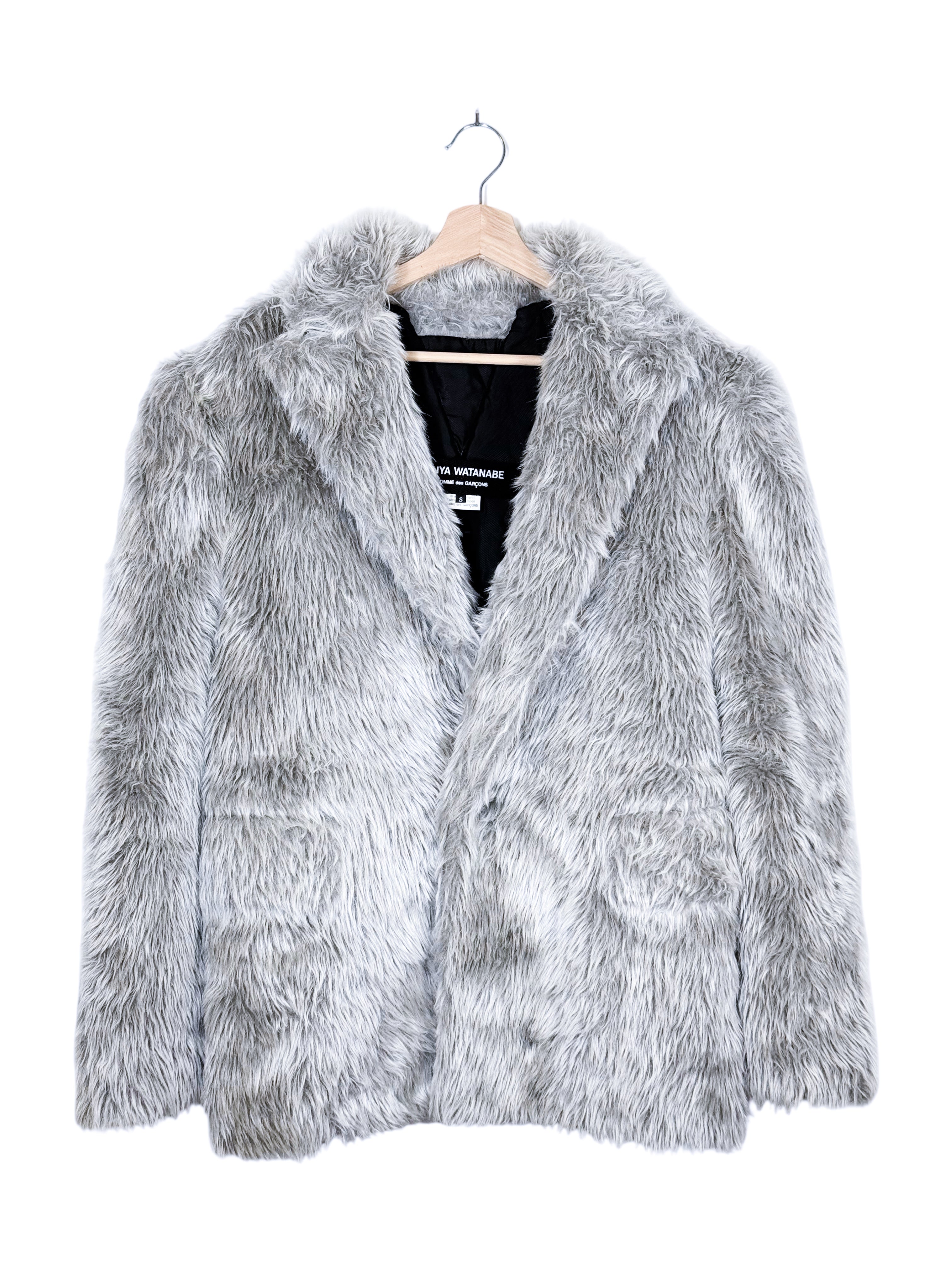 Junya Watanabe 2018AW Runway Faux Fur Cape Sleeve Coat