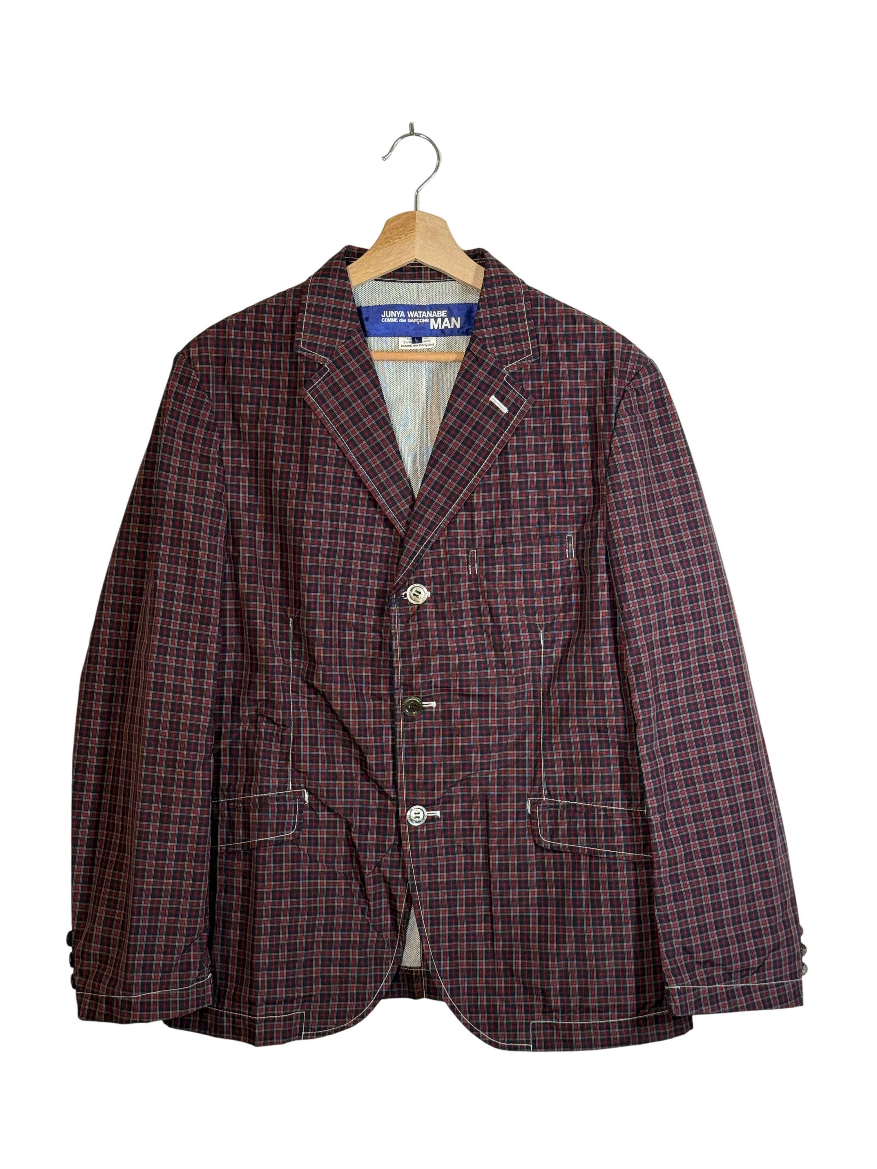 Junya Watanabe MAN 2010SS Gingham Pattern Check Blazer Jacket