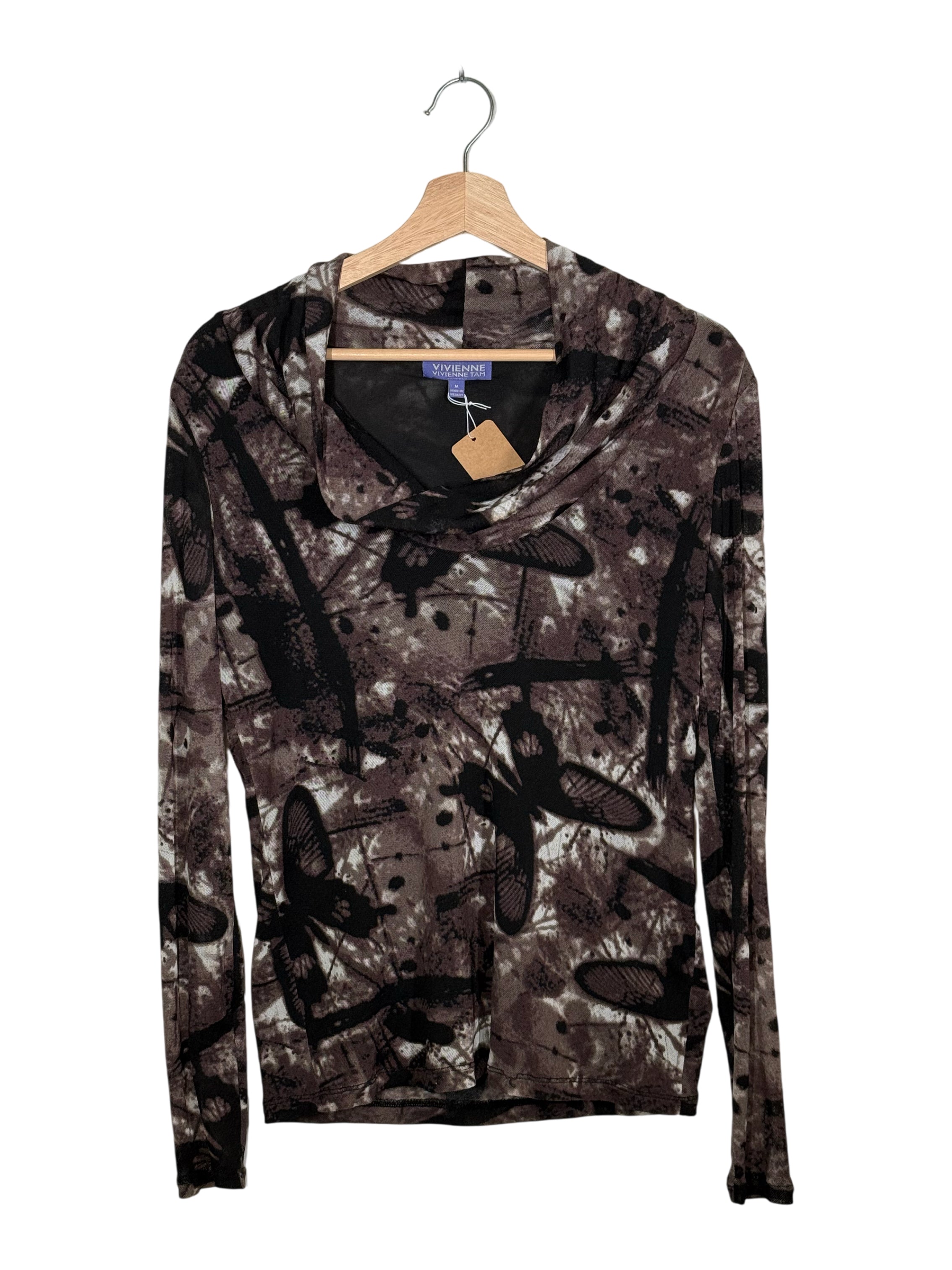 Vivienne Tam Purple Label Dreamy Butterfly Mesh Top
