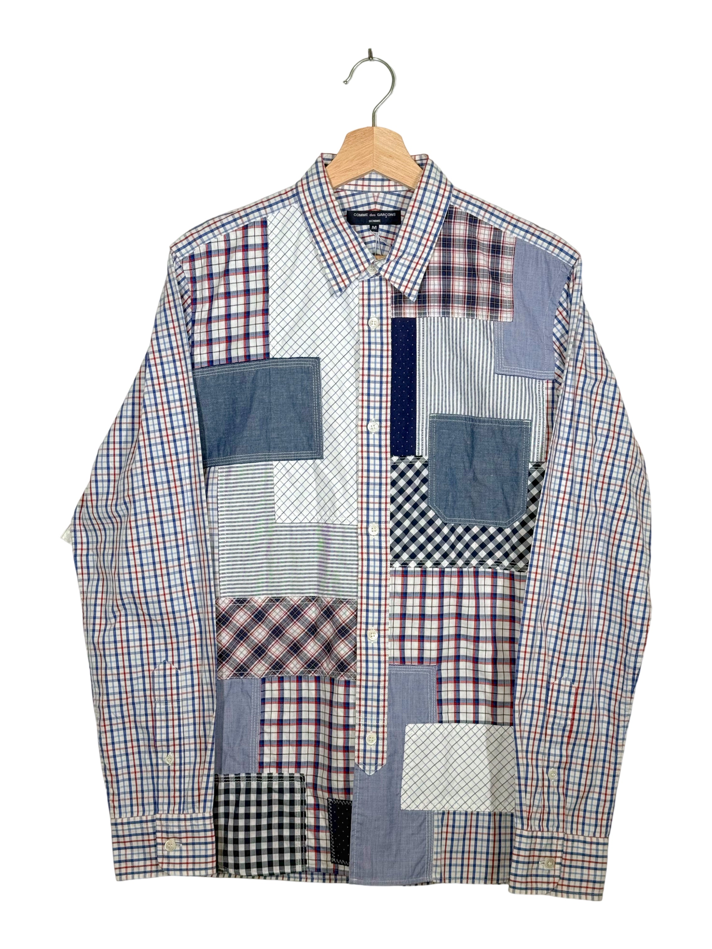 Comme des Garcons Homme 2014AW Patchwork Shirt