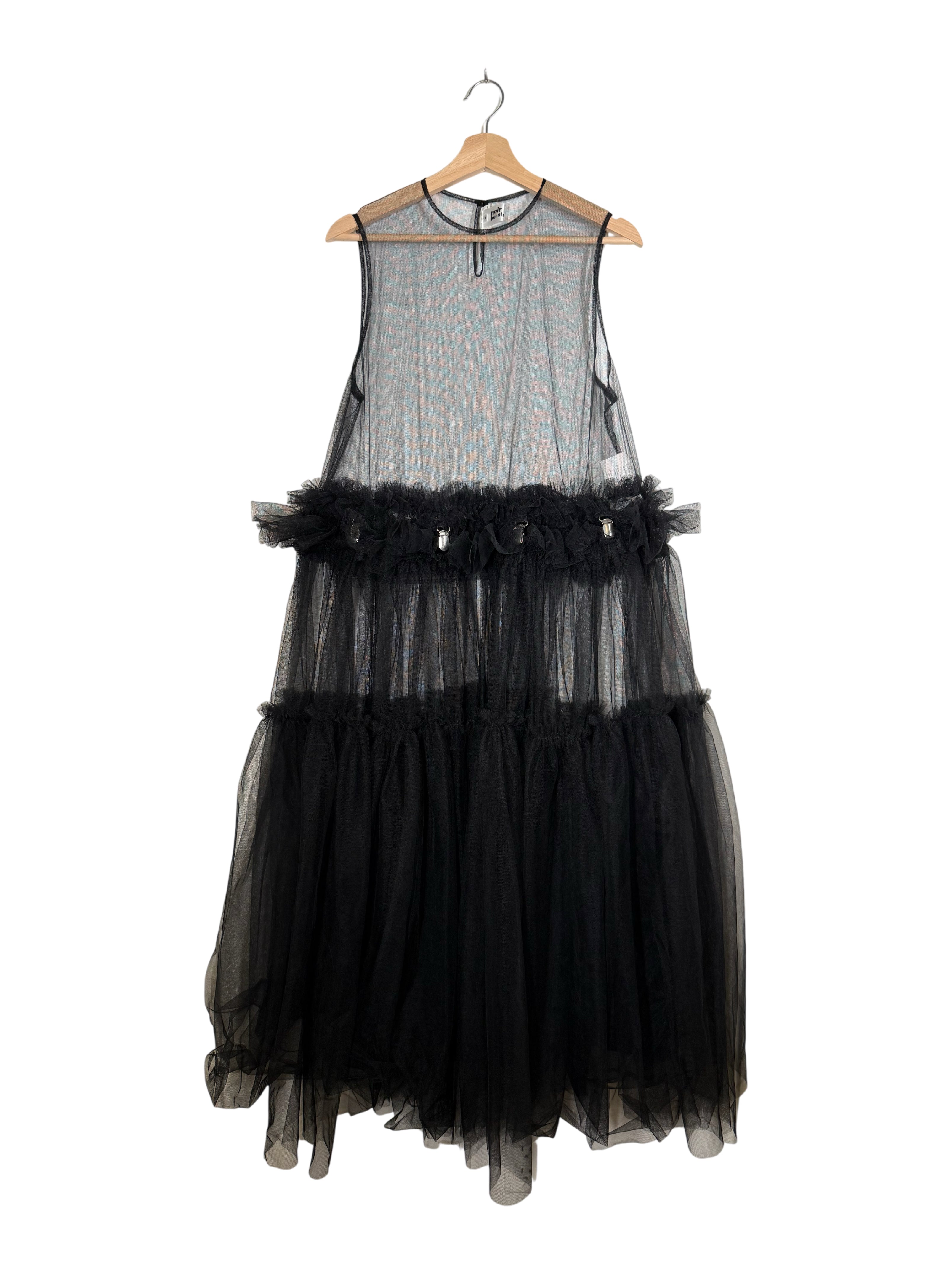 Noir Kei Ninomiya 2025SS 2-Way Clipped Tulle Dress