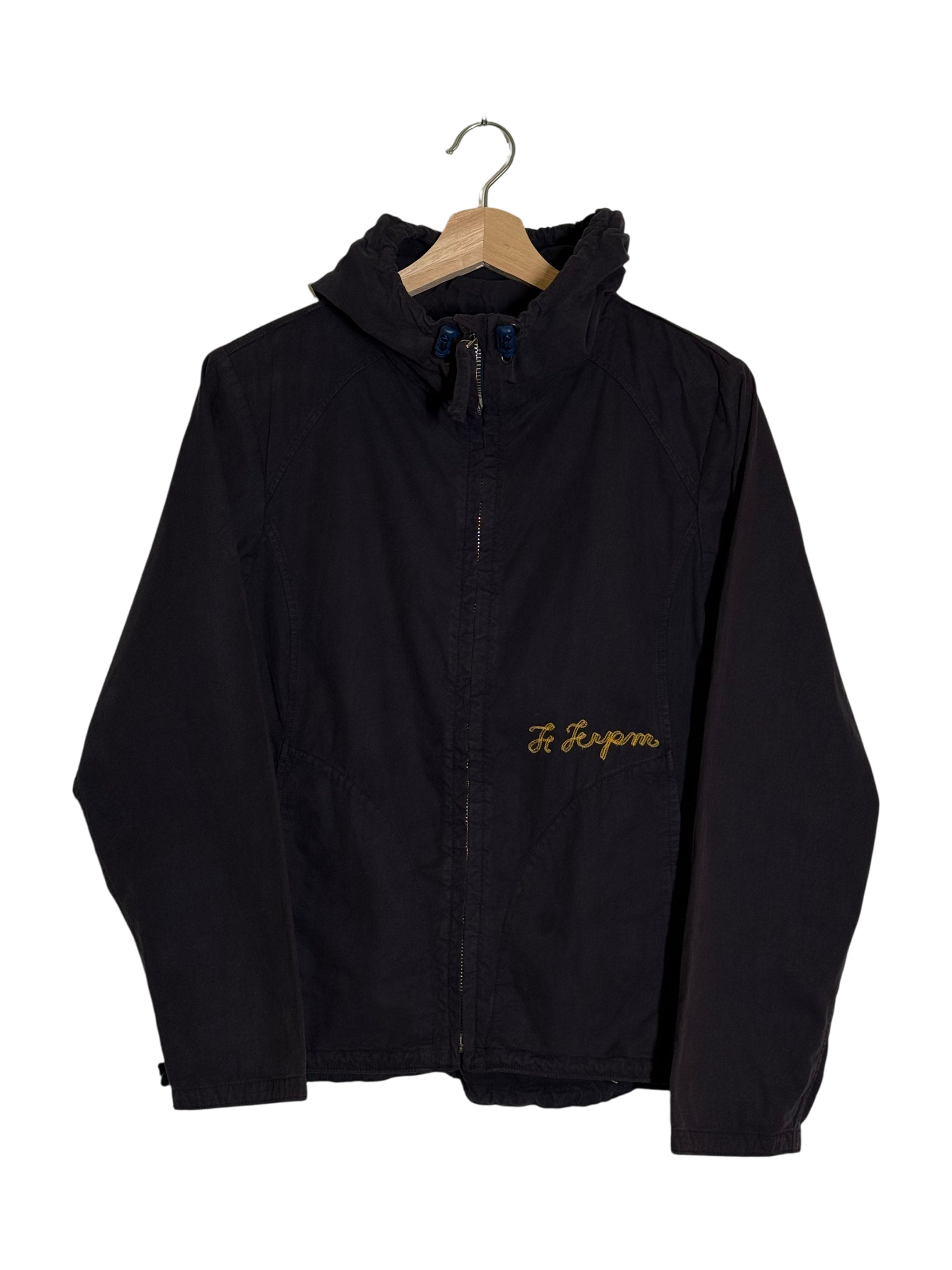 45RPM Washed Distressed Hooded Jacket