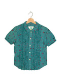 Undercover 2002SS Haze Jacquard Short Sleeve Shirt