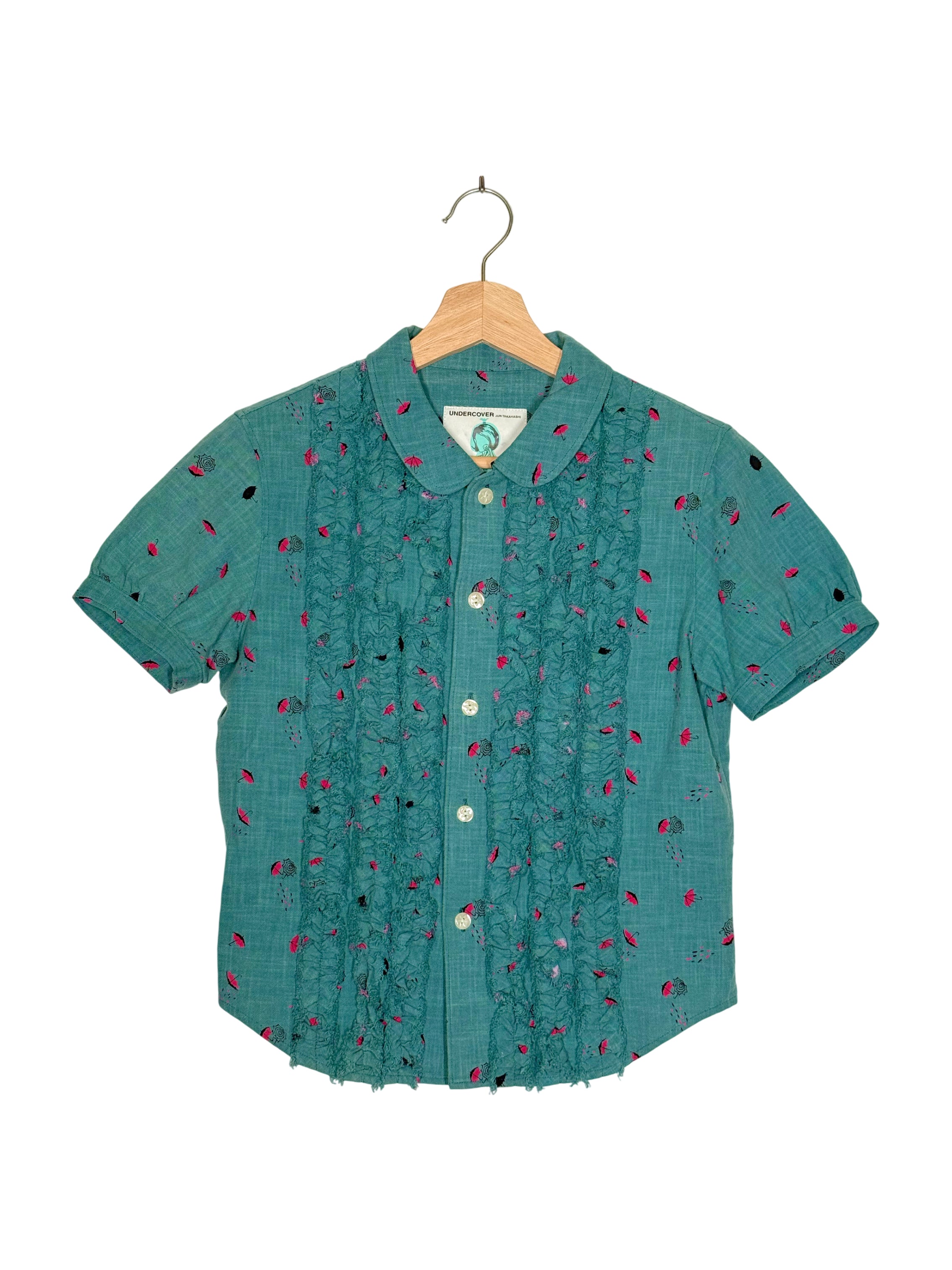Undercover 2002SS Haze Jacquard Short Sleeve Shirt