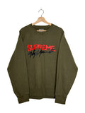 Yohji Yamamoto x Supreme Collaboration 2020AW Graphic Print Crewneck Sweatshirt