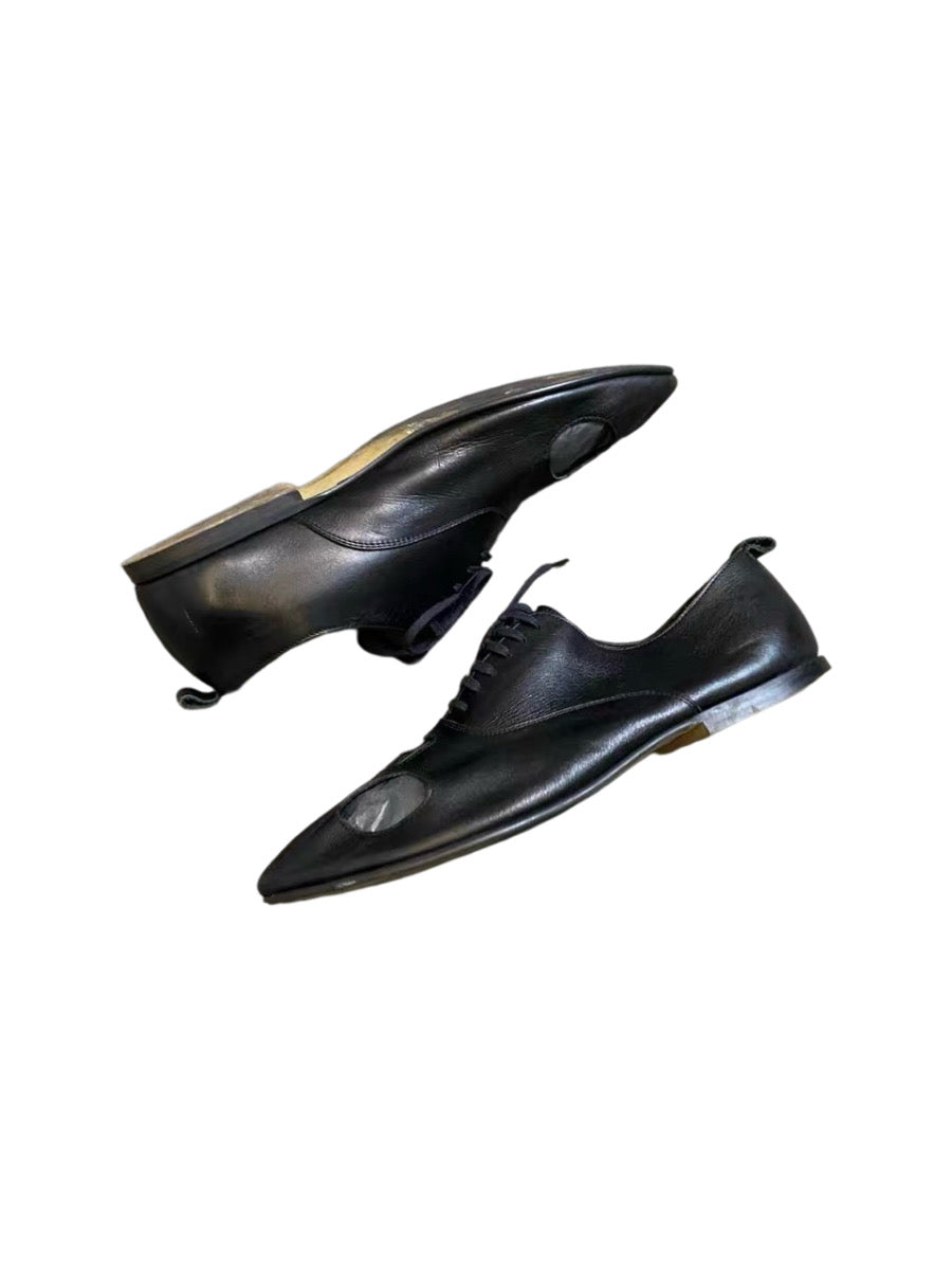 Comme des Garcons Homme Plus 2011SS Runway Skull Cut-Out Derby Shoes