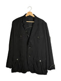Yohji Yamamoto Pour Homme 2006SS Runway Discharge Print Patch Four-Pocket Blazer