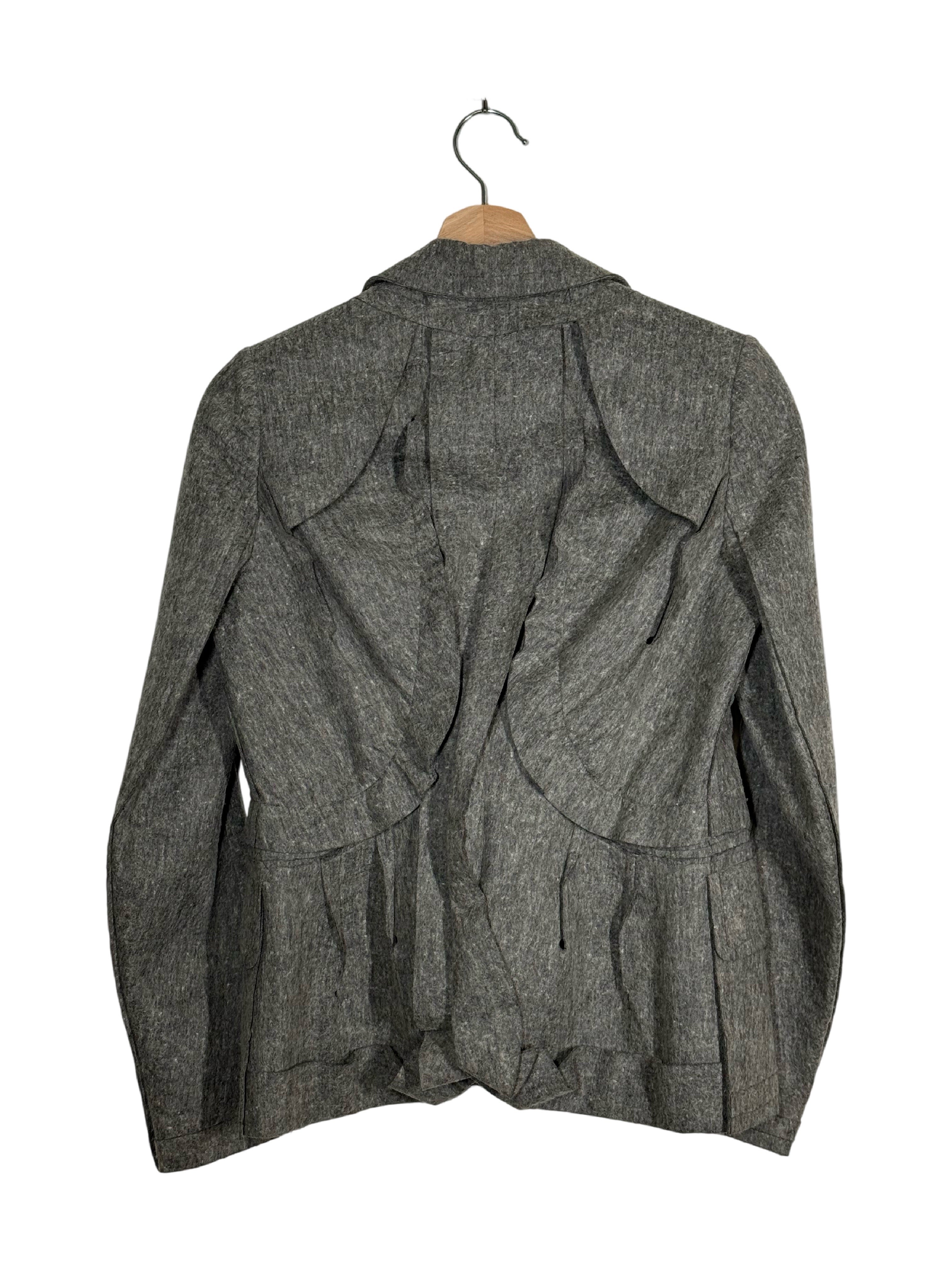 Undercover 2005AW Runway Arts and Crafts Deconstructed Wool Blend Blazer