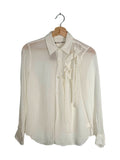 Comme Des Garcons 2016AW Double Bow Chiffon Shirt