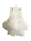 Noir Kei Ninomiya 2025SS Runway See-through Clipped Tulle Skirt