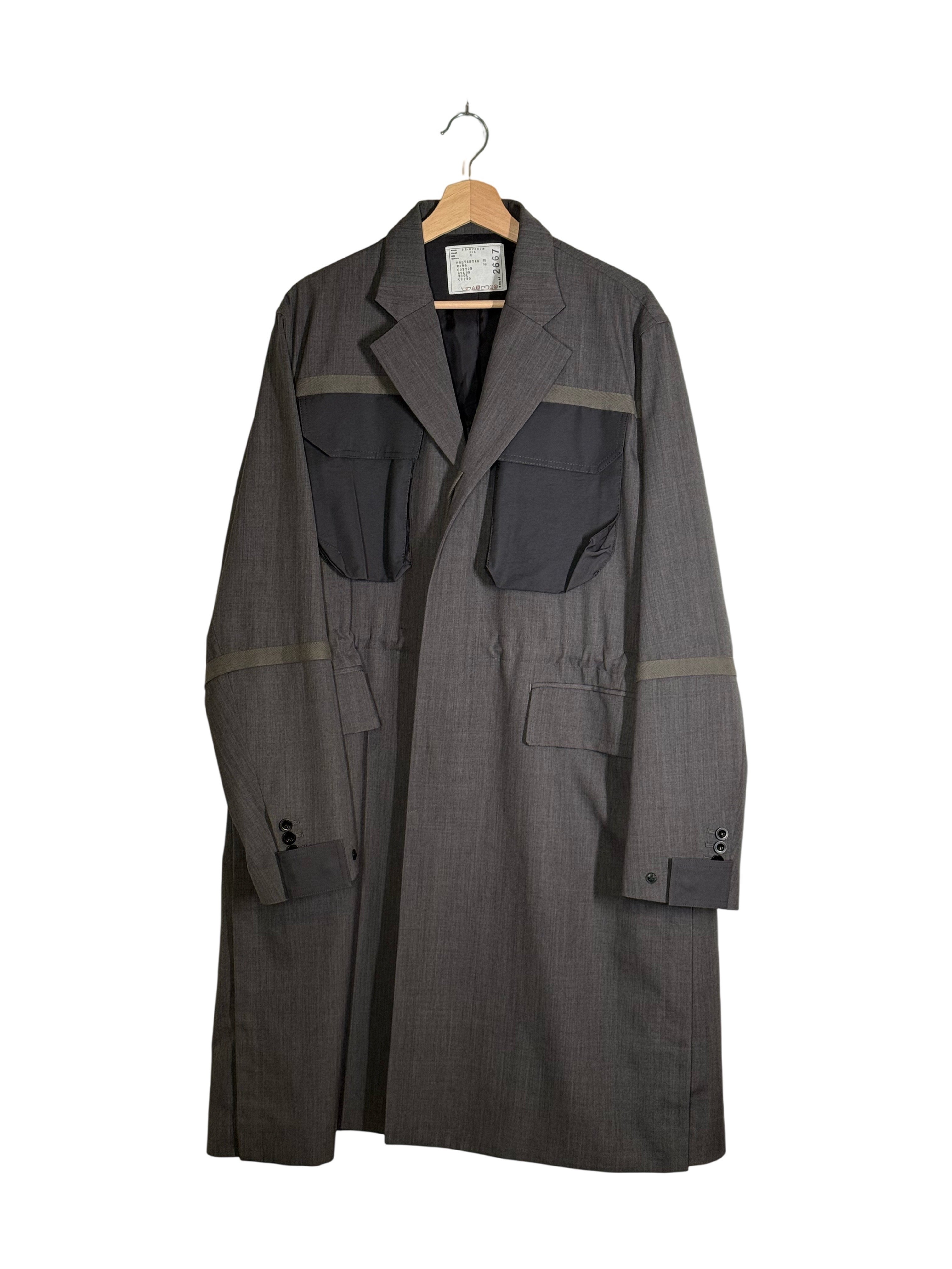 Sacai 2022SS Runway Pocket Utility Tailored Coat