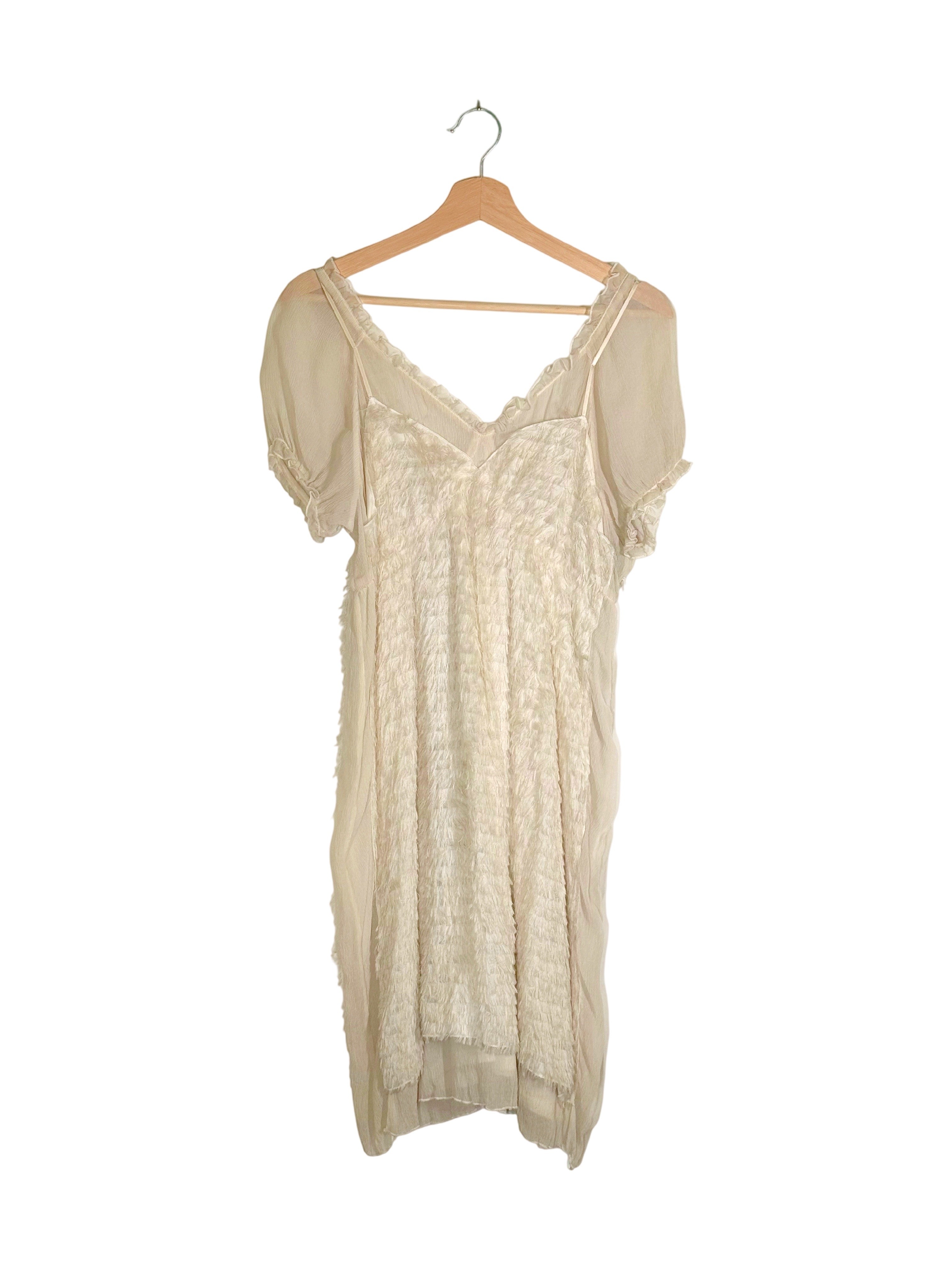 Undercover 2009SS Grace Runway Sheer Feather Dress