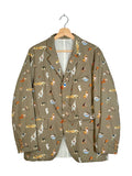 Undercover 2025AW Runway Interface Dog Print Eye-Button Padded Blazer