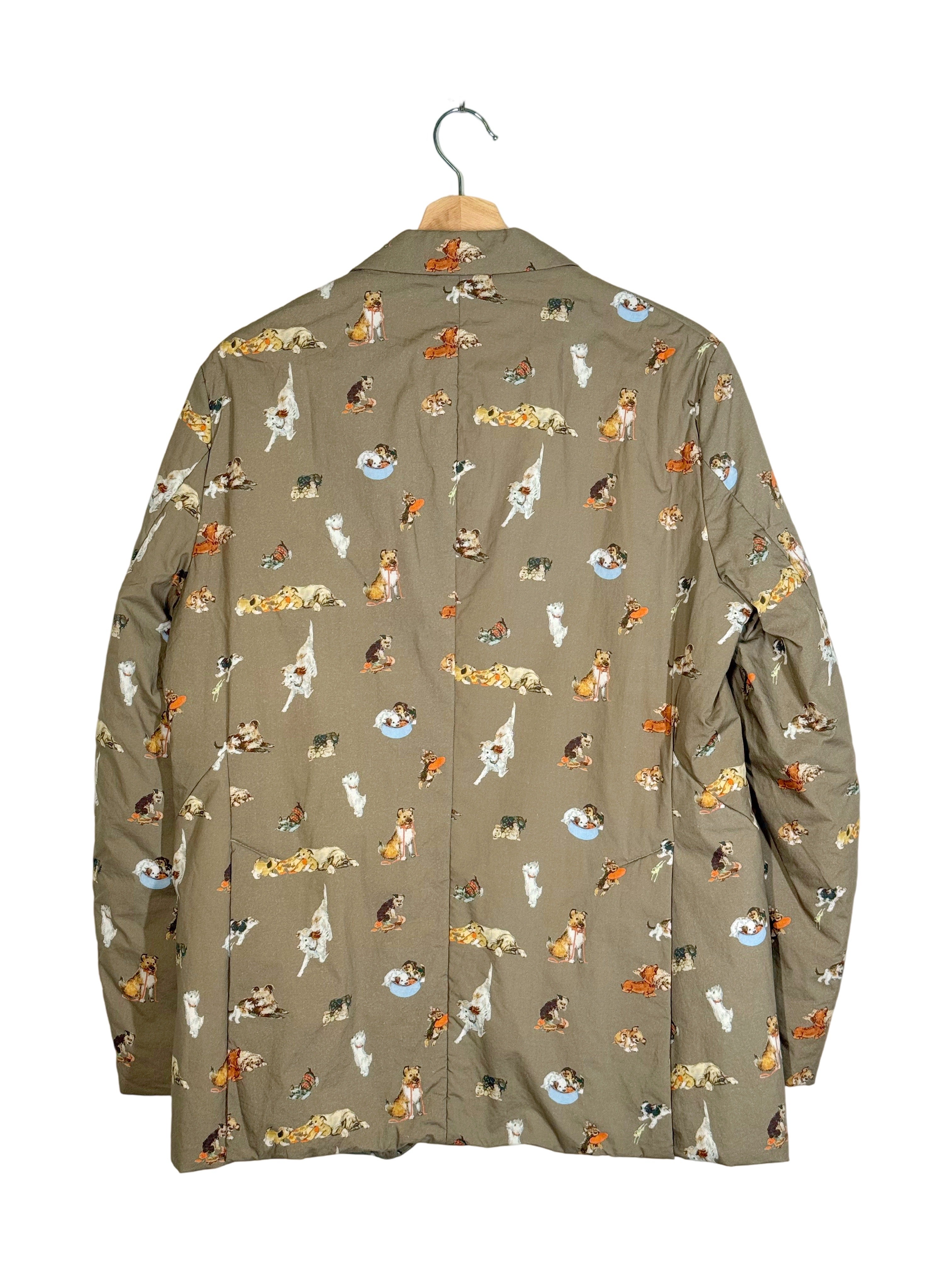 Undercover 2025AW Runway Interface Dog Print Eye-Button Padded Blazer