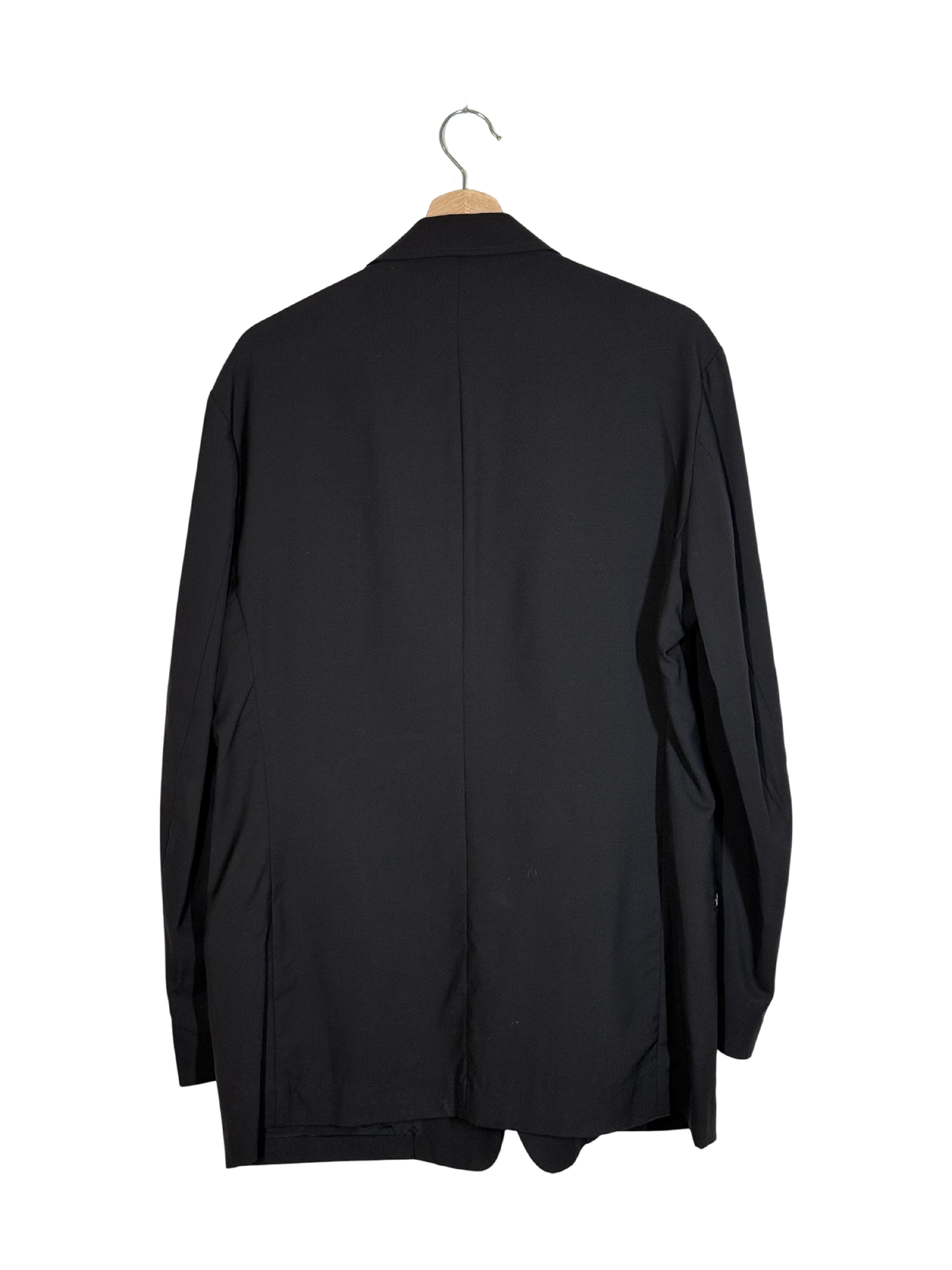 Y's Bang On Zip Ribbon Two-Button Wool Blazer