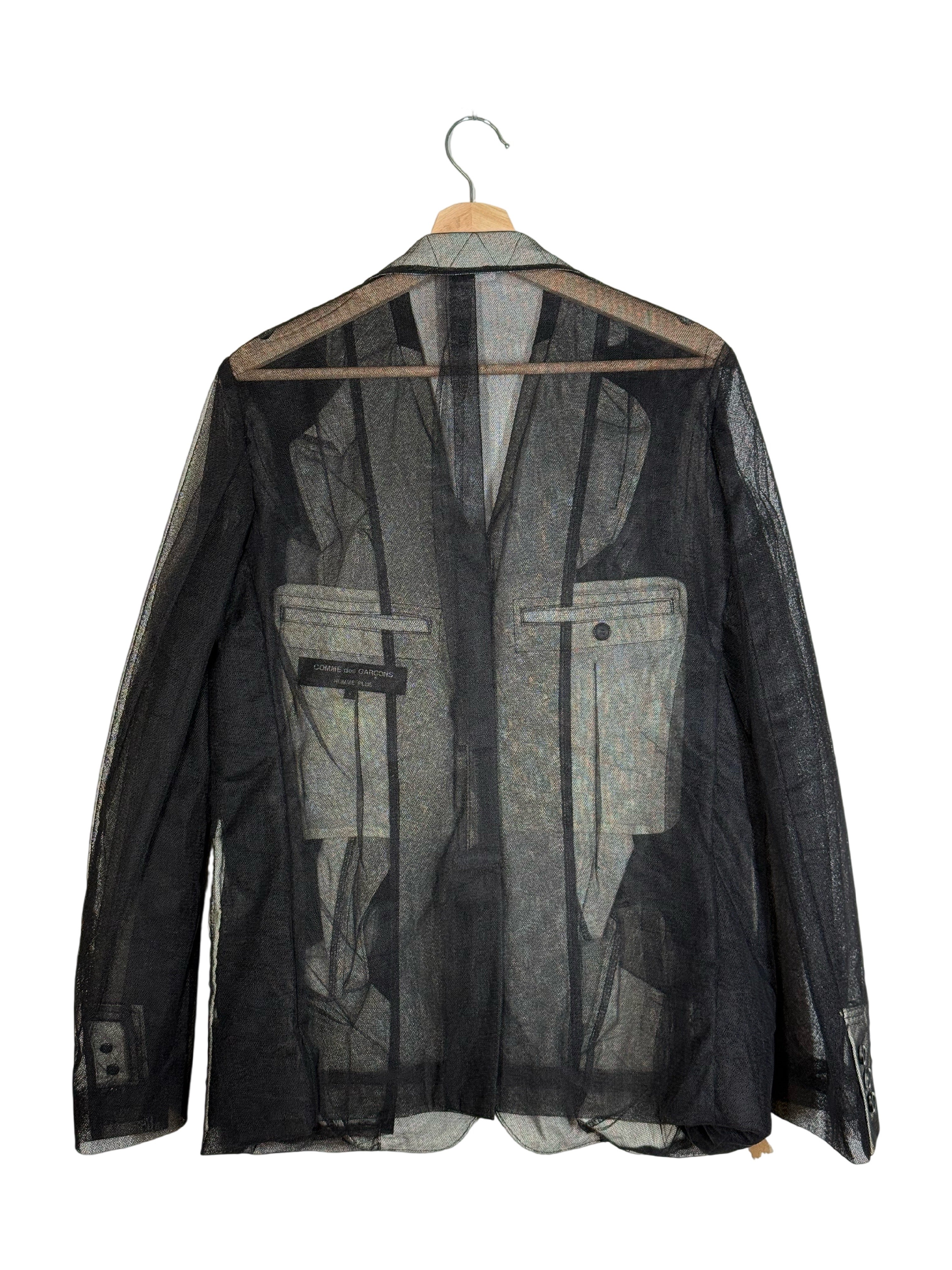 Comme Des Garcons Homme Plus 2025SS Runway The Hope of Light Sheer Tulle Blazer
