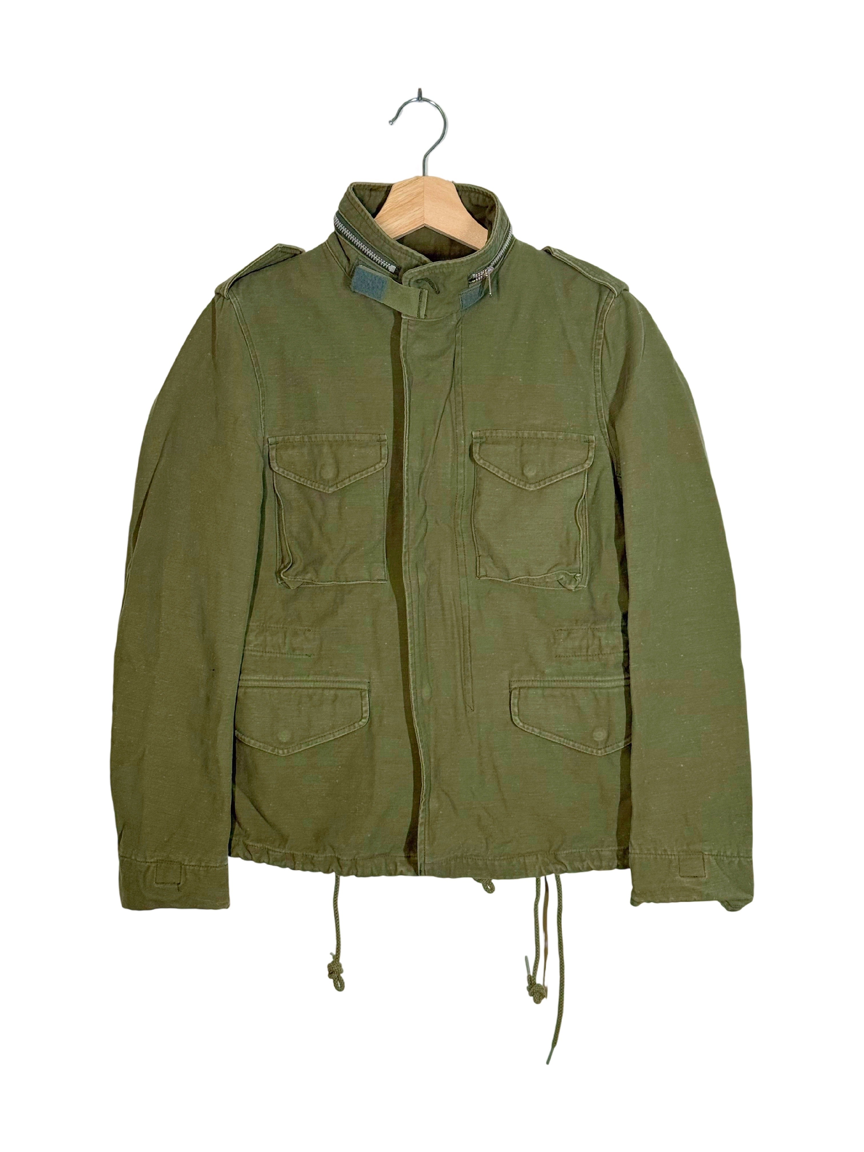 pink Junya Watanabe MAN 2013AW Floral-Lined M65 Field Jacket