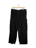 Yohji Yamamoto Black Scandal Katsuragi 12-Pleat Oversized Cargo Pants