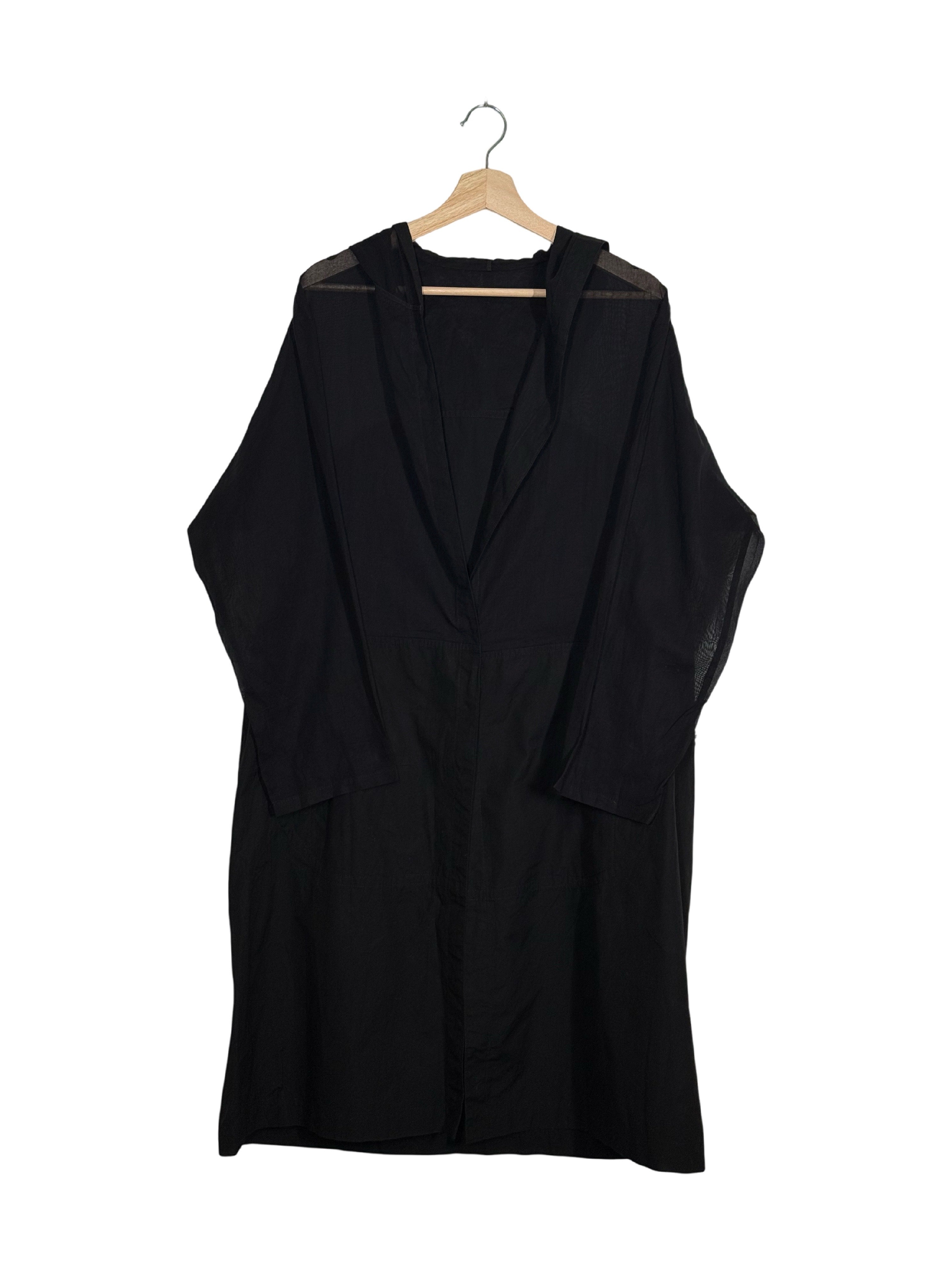Yohji Yamamoto B Deconstructed Mesh Patchwork Cardigan Cape