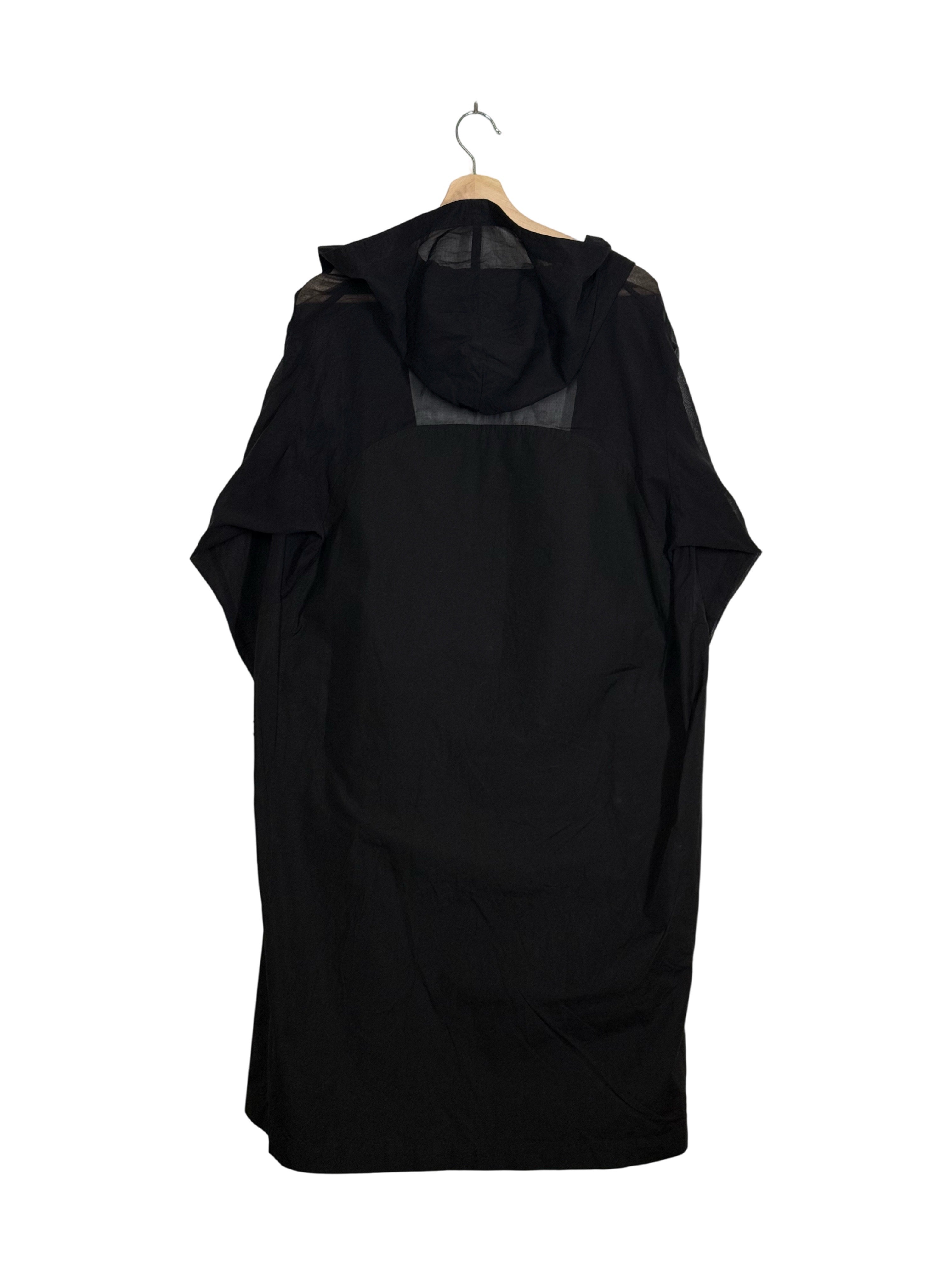 Yohji Yamamoto B Deconstructed Mesh Patchwork Cardigan Cape