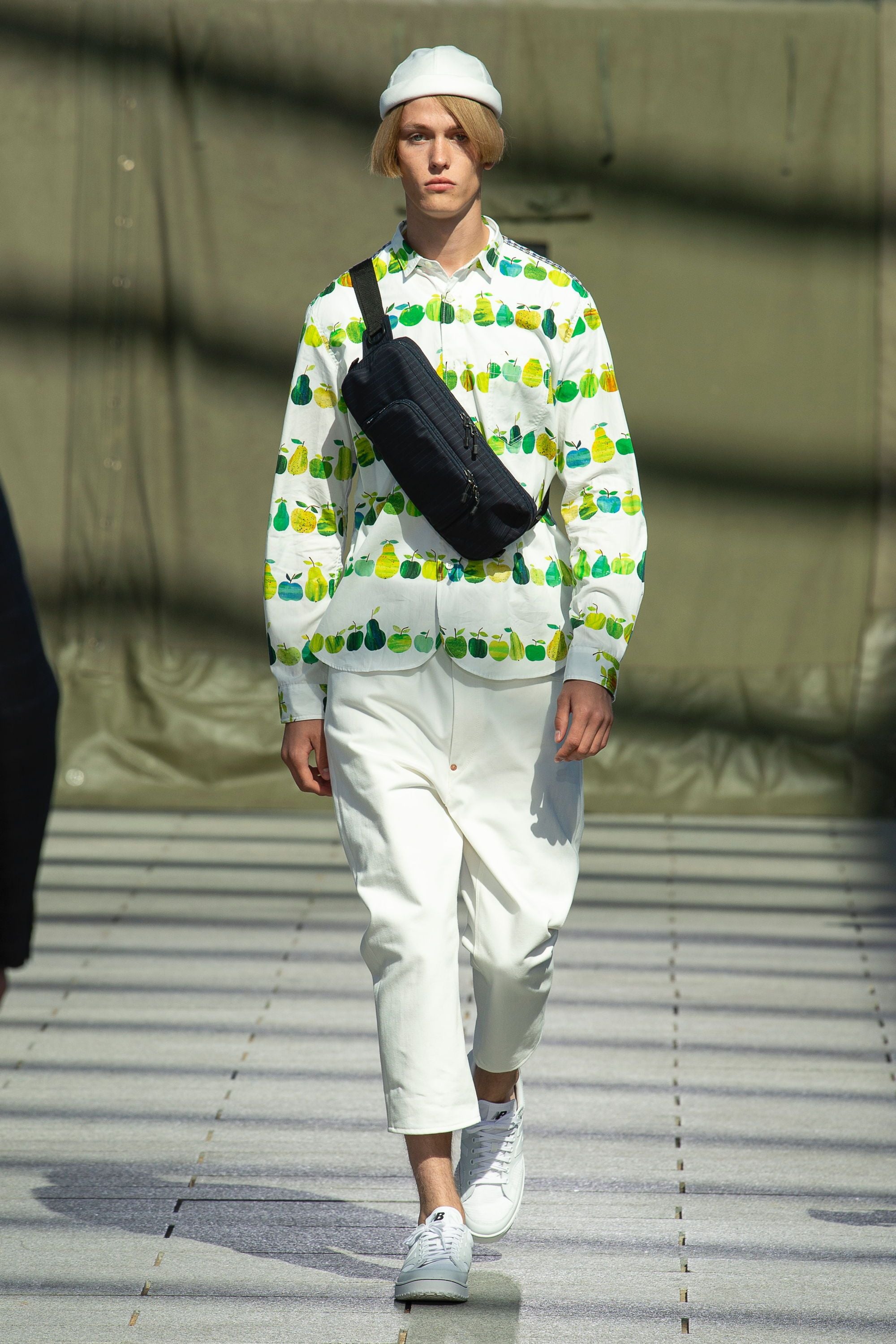 Junya Watanabe MAN 2019SS Runway Tracey English Collab Apple All-Over Print Shirt