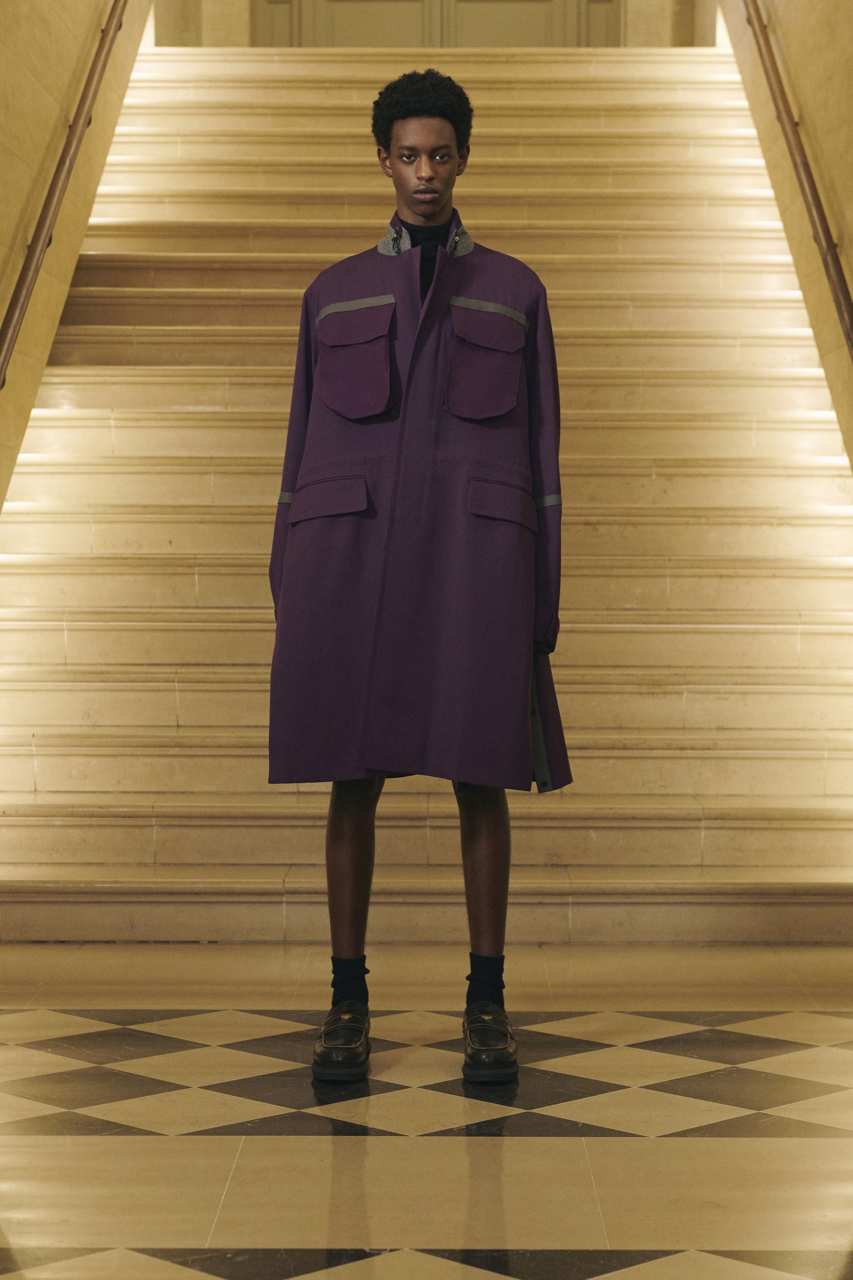 Sacai 2022SS Runway Pocket Utility Tailored Coat