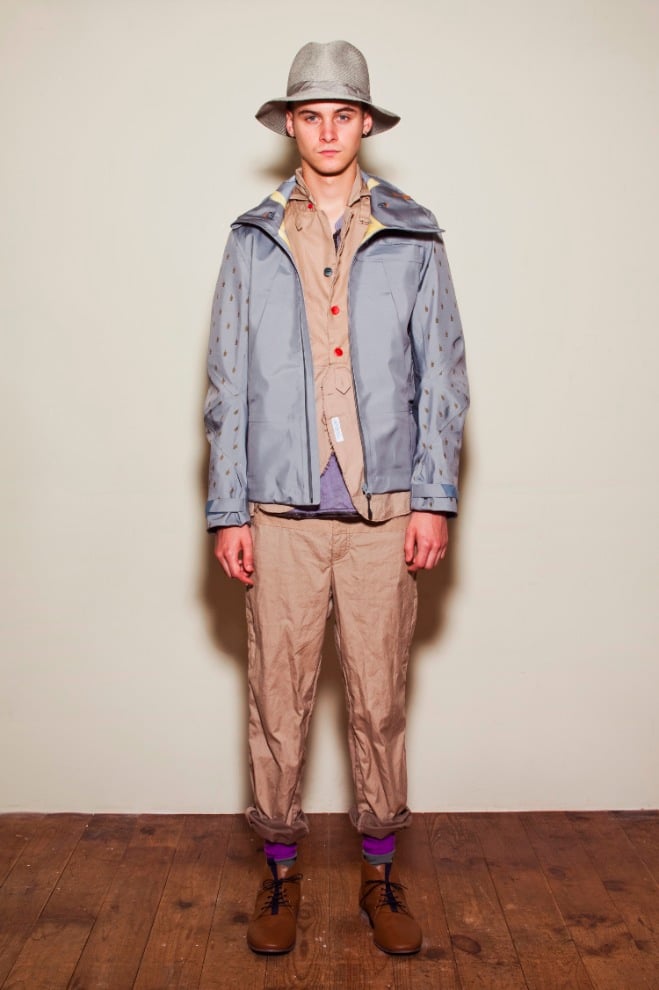 Undercover 2013SS Runway Talking Heads Insect Print Windbreaker